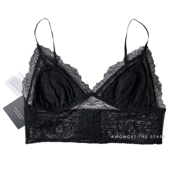 Night Night by Jonathan Simkhai Black Lace Power Bralette Bra - Picture 3 of 7